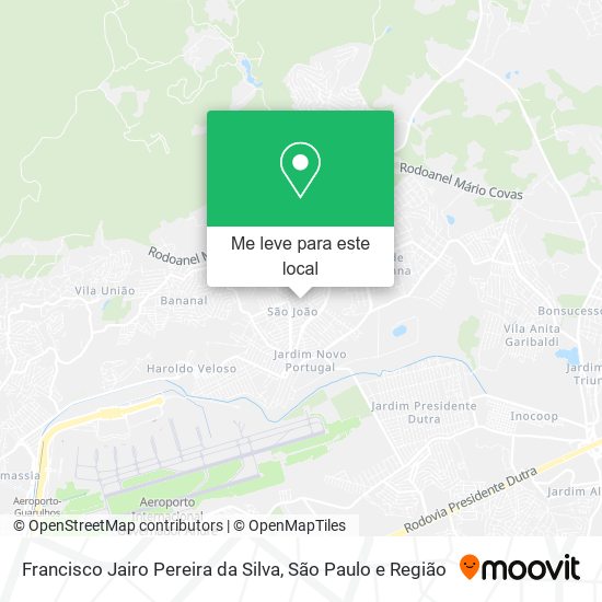 Francisco Jairo Pereira da Silva mapa