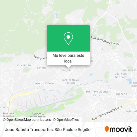 Joao Batista Transportes mapa