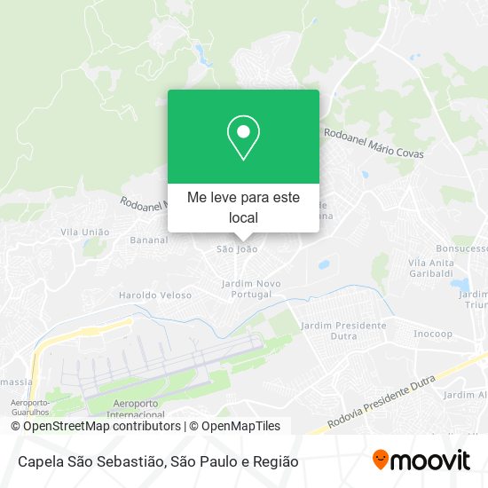 Capela São Sebastião mapa