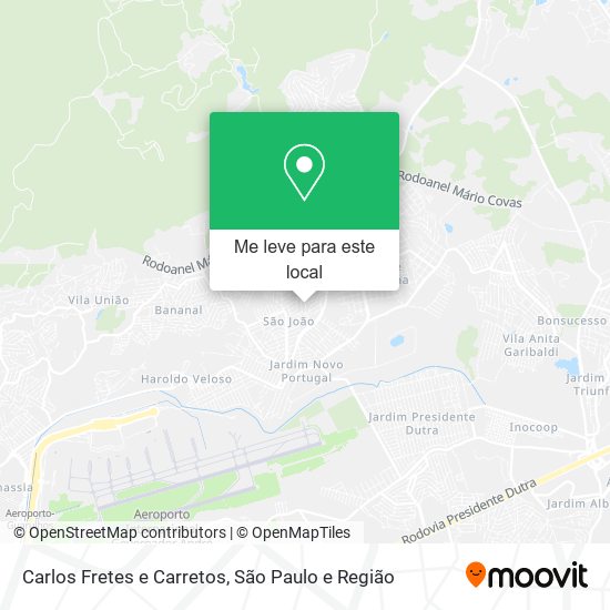 Carlos Fretes e Carretos mapa