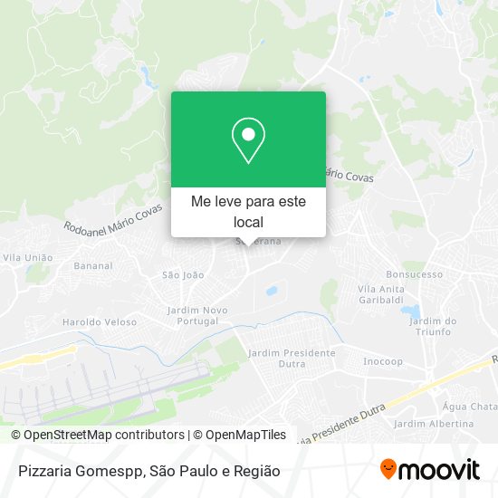 Pizzaria Gomespp mapa