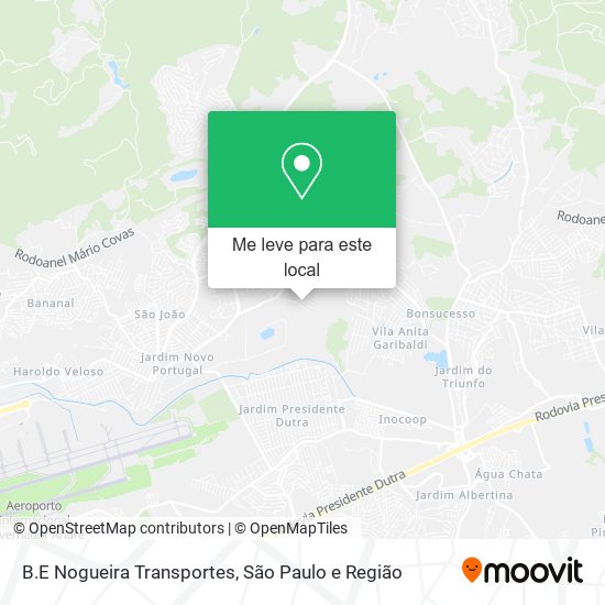 B.E Nogueira Transportes mapa