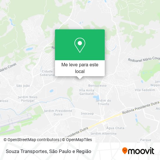 Souza Transportes mapa