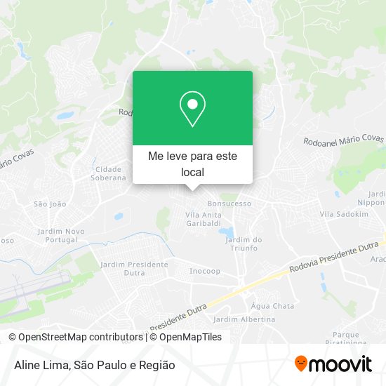 Aline Lima mapa