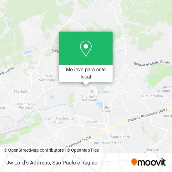 Jw Lord's Address mapa