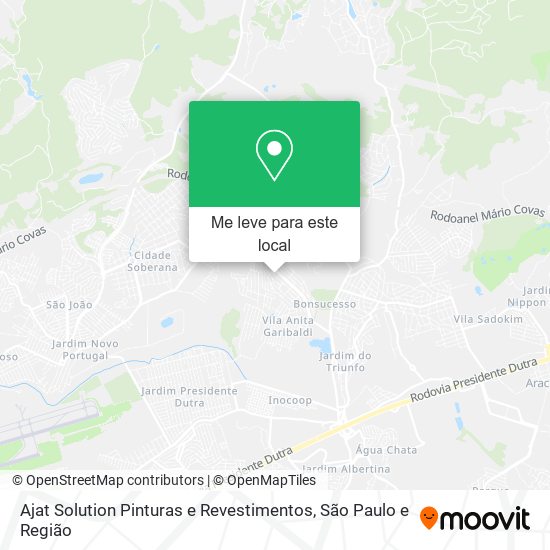 Ajat Solution Pinturas e Revestimentos mapa