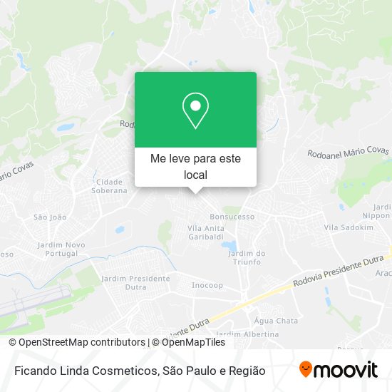 Ficando Linda Cosmeticos mapa