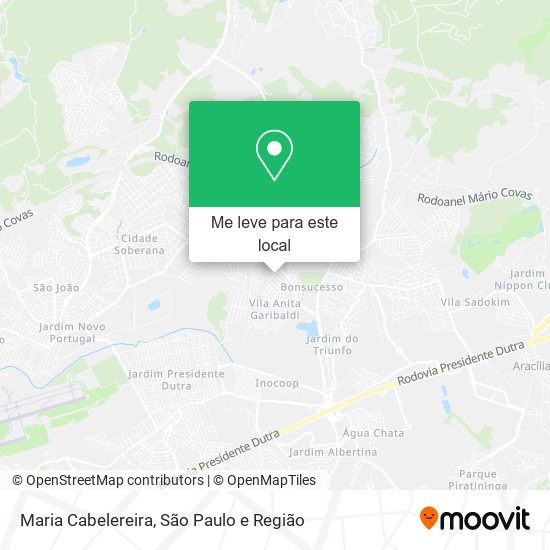 Maria Cabelereira mapa