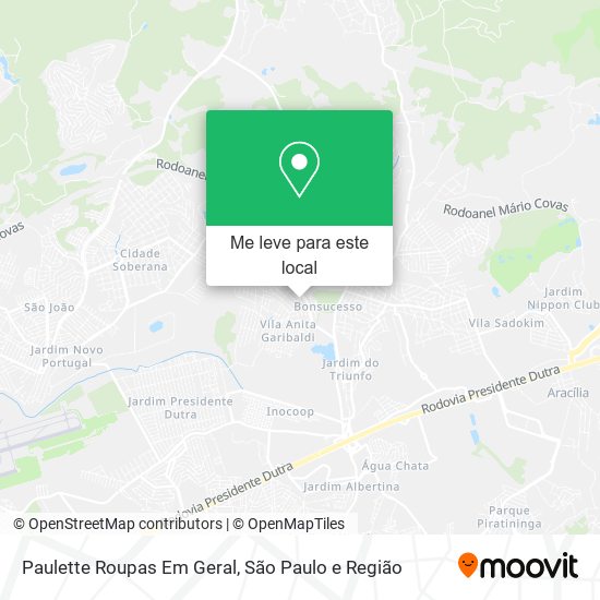 Paulette Roupas Em Geral mapa