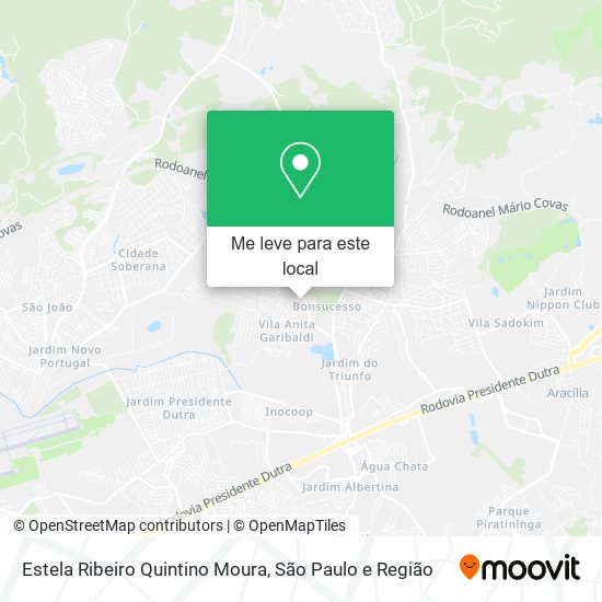 Estela Ribeiro Quintino Moura mapa