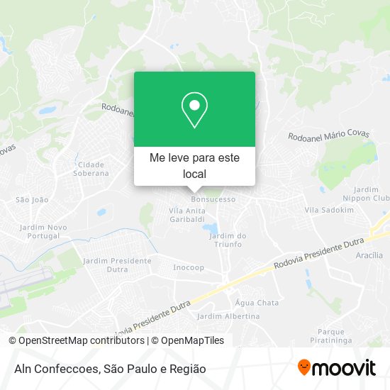 Aln Confeccoes mapa