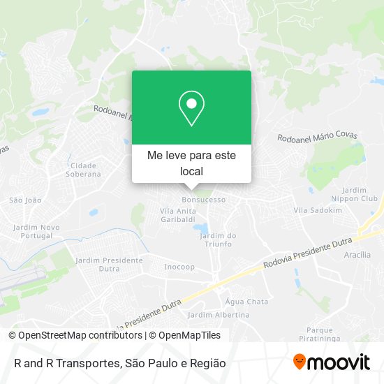 R and R Transportes mapa