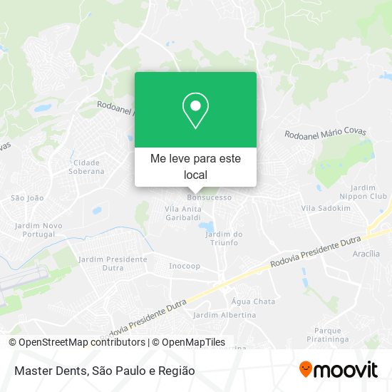 Master Dents mapa