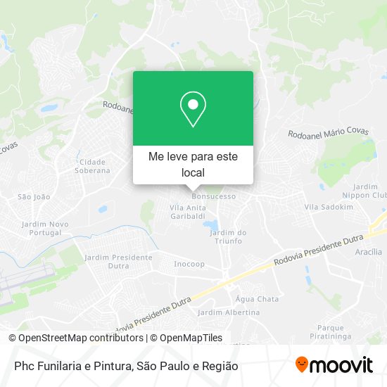 Phc Funilaria e Pintura mapa