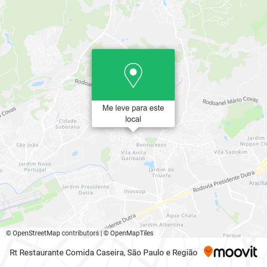 Rt Restaurante Comida Caseira mapa