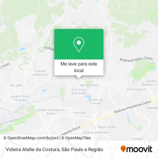 Videira Atelie da Costura mapa