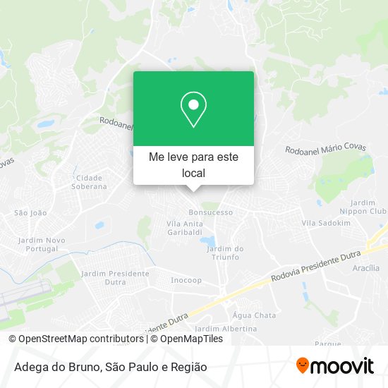 Adega do Bruno mapa