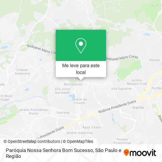 Paróquia Nossa Senhora Bom Sucesso mapa