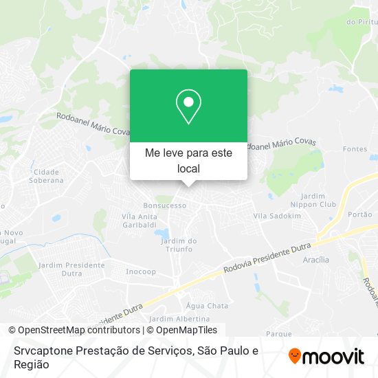Srvcaptone Prestação de Serviços mapa