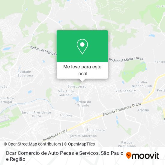 Dcar Comercio de Auto Pecas e Servicos mapa