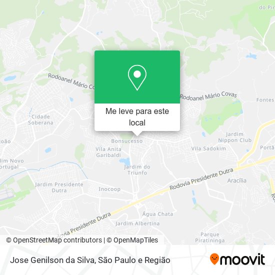 Jose Genilson da Silva mapa