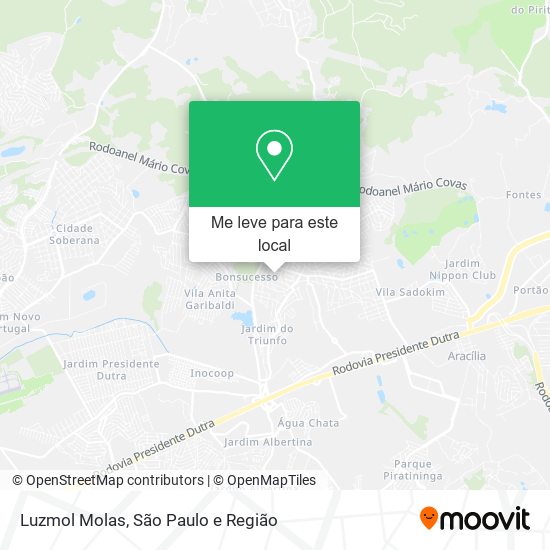 Luzmol Molas mapa