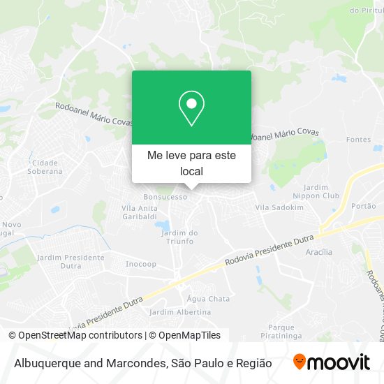 Albuquerque and Marcondes mapa