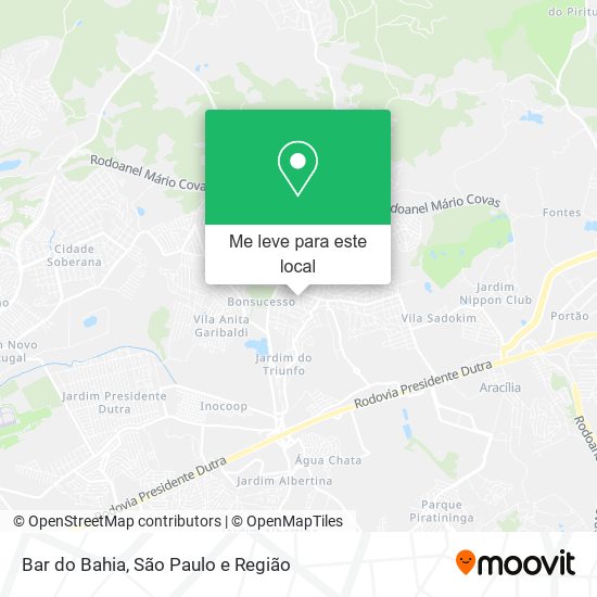 Bar do Bahia mapa