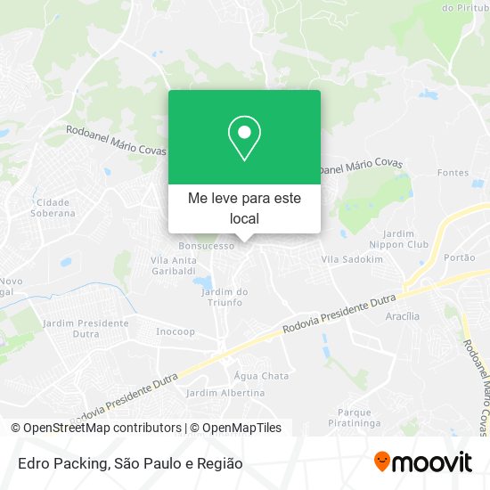 Edro Packing mapa