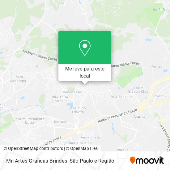 Mn Artes Graficas Brindes mapa
