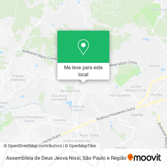 Assembleia de Deus Jeova Nissi mapa