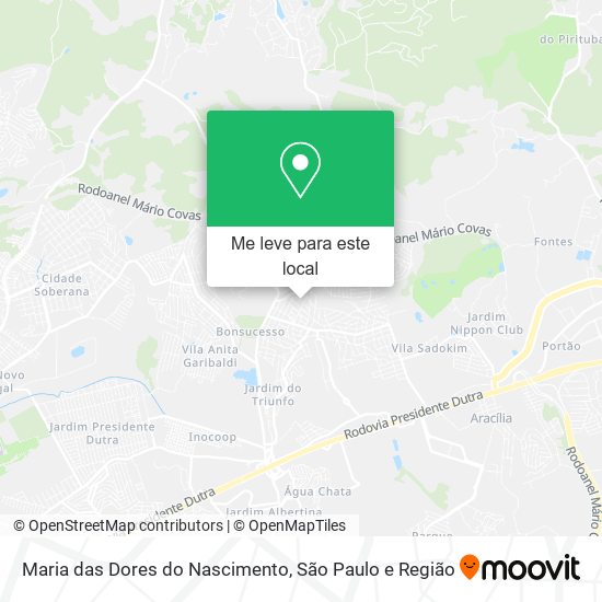 Maria das Dores do Nascimento mapa