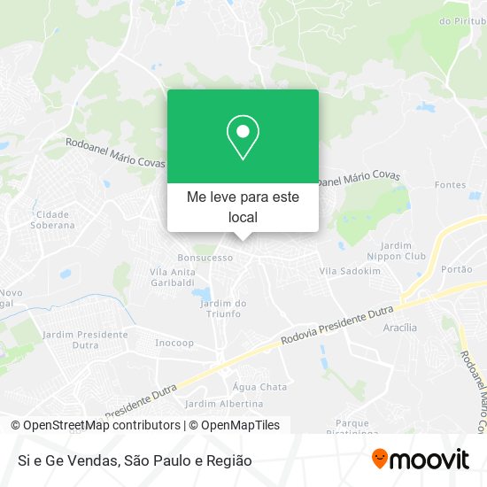 Si e Ge Vendas mapa