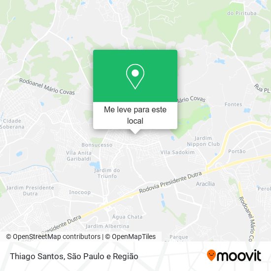 Thiago Santos mapa