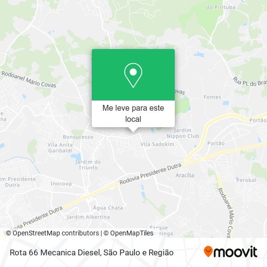 Rota 66 Mecanica Diesel mapa
