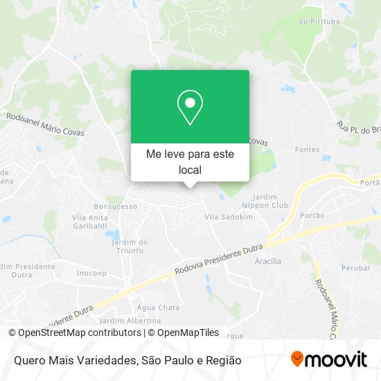 Quero Mais Variedades mapa