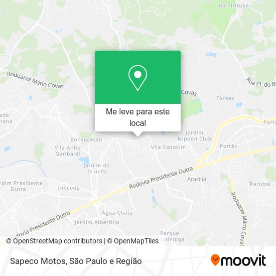 Sapeco Motos mapa