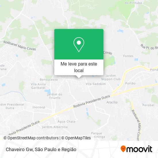 Chaveiro Gw mapa