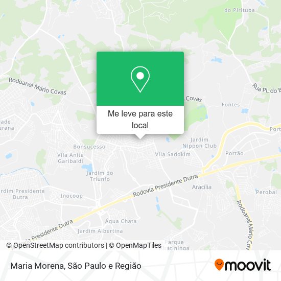 Maria Morena mapa