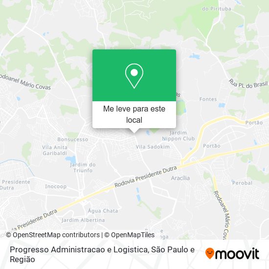 Progresso Administracao e Logistica mapa