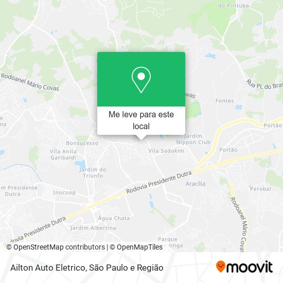 Ailton Auto Eletrico mapa