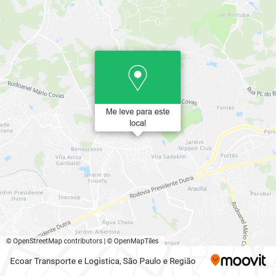 Ecoar Transporte e Logistica mapa