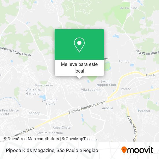 Pipoca Kids Magazine mapa