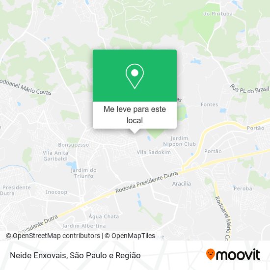 Neide Enxovais mapa