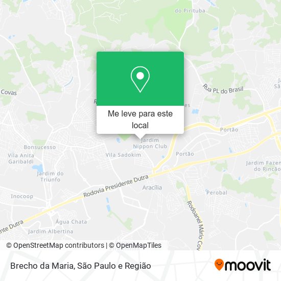 Brecho da Maria mapa