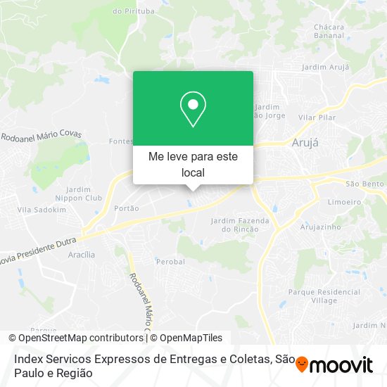 Index Servicos Expressos de Entregas e Coletas mapa