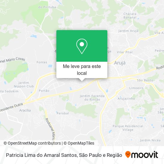 Patricia Lima do Amaral Santos mapa