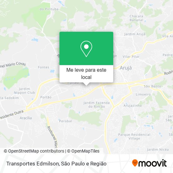 Transportes Edmilson mapa