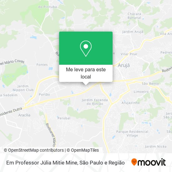 Em Professor Júlia Mitie Mine mapa