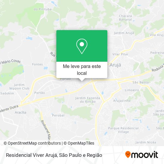 Residencial Viver Arujá mapa